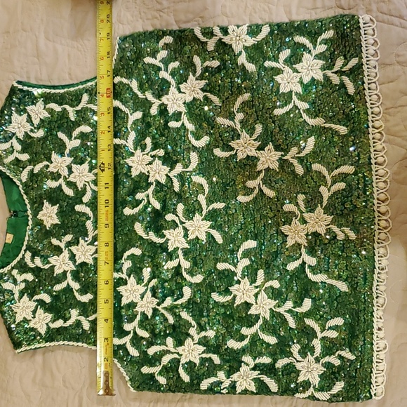 Vintage Sequin and Beaded Top Size L - Picture 14 of 14